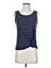 Max Studio Blue Sleeveless T-Shirt Size XS - photo 1