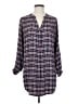 Soft Joie 100% Rayon Plaid Blue Long Sleeve Blouse Size S - photo 1
