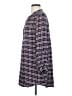 Soft Joie 100% Rayon Plaid Blue Long Sleeve Blouse Size S - photo 5