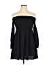 Assorted Brands 100% Rayon Solid Black Casual Dress Size XL (estimated) - photo 1