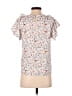 AWARE by Vero Moda 100% Polyester White Short Sleeve Blouse Size XS - photo 2