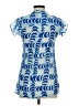 Pearl Blue Short Sleeve Blouse Size M - photo 2