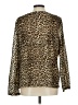 Emma James Animal Print Brown Long Sleeve Blouse Size L (estimated) - photo 2