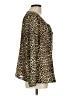 Emma James Animal Print Brown Long Sleeve Blouse Size L (estimated) - photo 4
