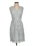 Ann Taylor LOFT 100% Polyester Gray Cocktail Dress Size 00 - photo 1