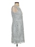 Ann Taylor LOFT 100% Polyester Gray Cocktail Dress Size 00 - photo 4