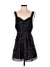 BCBGeneration 100% Polyester Stars Black Casual Dress Size 4 - photo 1
