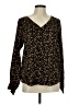 Mittoshop 100% Polyester Gold Long Sleeve Blouse Size M - photo 1