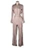 Nicholas 100% Polyester Metallic Gray Brown Jumpsuit Size 0 - photo 1