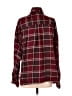 Max Studio Plaid Burgundy Long Sleeve Button-Down Shirt Size S - photo 2