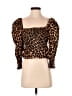Zara Brown 3/4 Sleeve Blouse Size M - photo 1