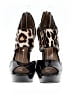 BCBGeneration Animal Print Black Heels Size 8 - photo 2