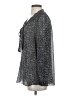 Max Studio Gray Long Sleeve Blouse Size S - photo 5
