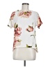 Unbranded 100% Polyester Floral Ivory Short Sleeve Blouse Size M - photo 1