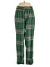 Free People Plaid Green Casual Pants Size 0 - photo 1