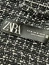 Zara Tweed Black Coat Size XS - photo 3