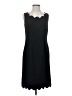 Talbots 100% Polyester Chevron-herringbone Black Cocktail Dress Size 2 - photo 1