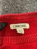 Cherokee 100% Cotton Solid Red Pullover Sweater Size 8 - 10 - photo 3