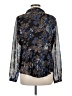 Coldwater Creek 100% Polyester Blue Long Sleeve Blouse Size M - photo 2