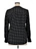 1.State 100% Polyester Polka Dots Black Long Sleeve Blouse Size XL - photo 2