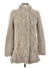 Elevenses 100% Polyester Gray Faux Fur Jacket Size 2 - photo 1