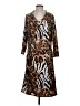 Unbranded Animal Print Brown Casual Dress Size S (estimated) - photo 1