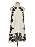 H&M 100% Polyester Graphic Ivory Cocktail Dress Size S - photo 1