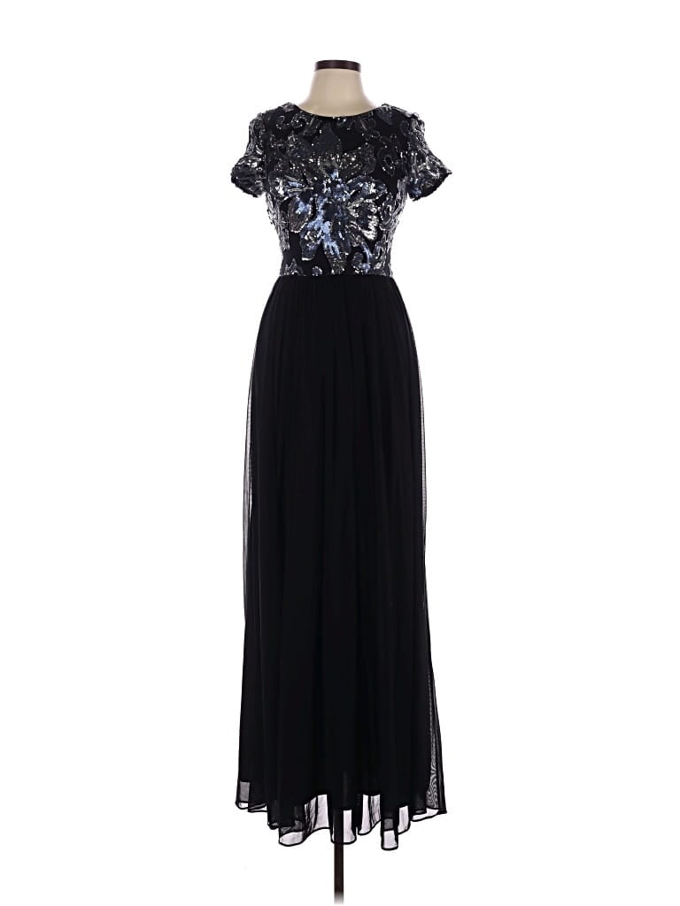 Pre-owned Betsy & Adam Cocktail Dress In Black