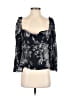 Cinq à Sept 100% Silk Black Blue Blouse Size S - photo 1