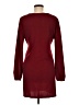 Unbranded Solid Burgundy Casual Dress Size M - photo 2