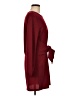 Unbranded Solid Burgundy Casual Dress Size M - photo 4