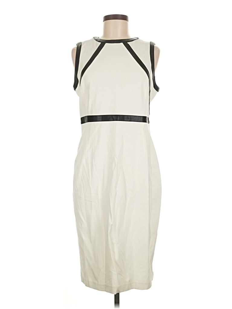 Pre-owned Ava & Aiden Cocktail Dress In White