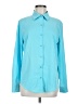 Siliteelon Color Block Blue Long Sleeve Blouse Size M - photo 1