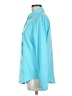 Siliteelon Color Block Blue Long Sleeve Blouse Size M - photo 5