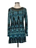 Papillon Argyle Teal Casual Dress Size M - photo 1