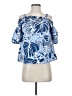 Natori Blue 3/4 Sleeve Blouse Size S - photo 1