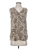 Maurices 100% Polyester Tan Sleeveless Blouse Size S - photo 1