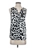 Express 100% Polyester Silver Sleeveless Blouse Size S - photo 1
