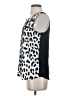 Express 100% Polyester Silver Sleeveless Blouse Size S - photo 5