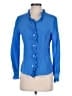 Boden 100% Silk Blue Long Sleeve Silk Top Size 6 - photo 1