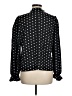 Shein 100% Polyester Polka Dots Black Long Sleeve Blouse Size M - photo 2