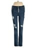 Free People Hearts Blue Jeans Size 25 waist - photo 1
