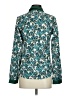 The Limited 100% Polyester Paisley Teal Long Sleeve Blouse Size XS - photo 2
