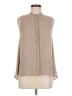 H&M 100% Polyester Tan Sleeveless Blouse Size 6 - photo 1