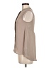 H&M 100% Polyester Tan Sleeveless Blouse Size 6 - photo 5