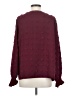Coco + Carmen 100% Polyester Burgundy Long Sleeve Blouse Size S - photo 2