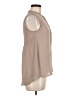 H&M 100% Polyester Tan Sleeveless Blouse Size 6 - photo 4