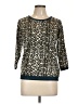 Laurel Animal Print Leopard Print Graphic Brown Tan Pullover Sweater Size 10 - photo 1