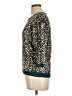 Laurel Animal Print Leopard Print Graphic Brown Tan Pullover Sweater Size 10 - photo 5