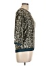 Laurel Animal Print Leopard Print Graphic Brown Tan Pullover Sweater Size 10 - photo 4